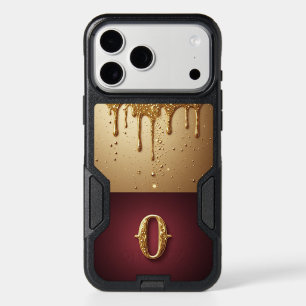 💎 Opal Glitter O Monogram With Dripping Liquid iPhone 17 Pro Max Case