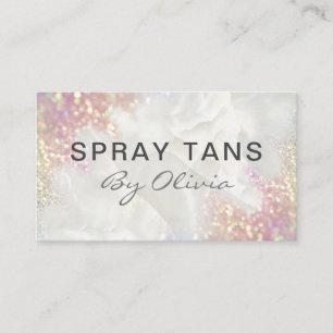 Opal Glitter Spray Tanning Service Business Card