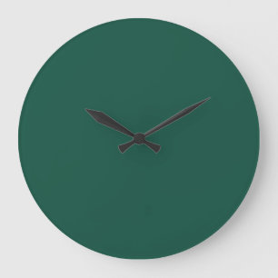 Opal Green Solid Color Large Clock