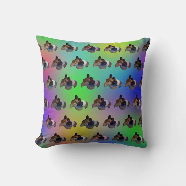 Opal Guinea Pig Pattern, Throw Pillow (Front)
