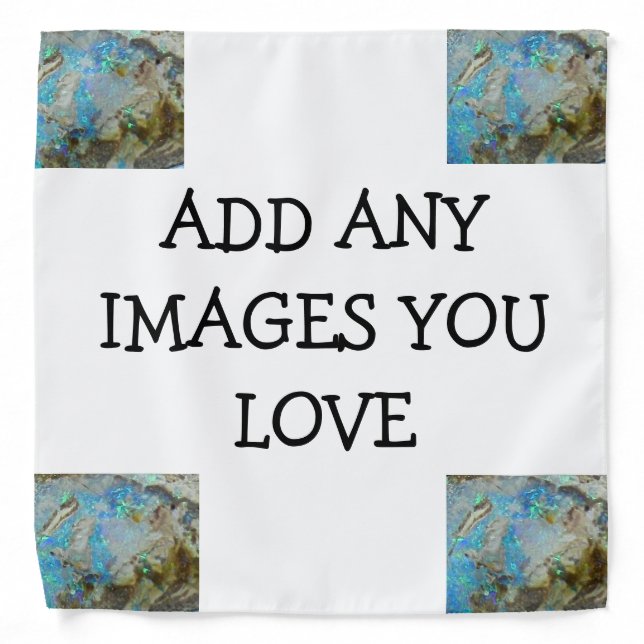 Opal Handkerchief Create Your Own Gems of a Design Bandana (Front)