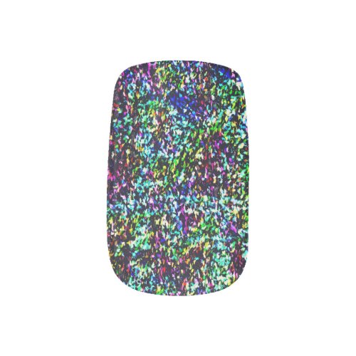 Opal haze minx nail art