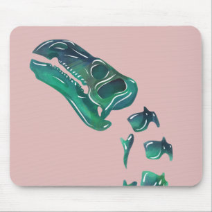 Opal Iguanodon Dinosaur Mouse Pad