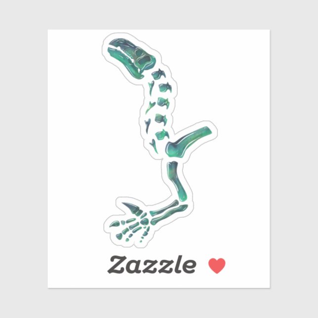 Opal Iguanodon Dinosaur Sticker (Sheet)