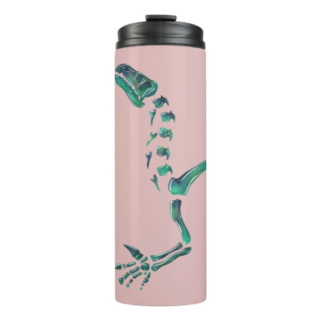 Opal Iguanodon Dinosaur Thermal Tumbler (Front)