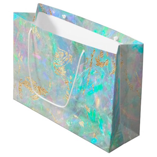 opal inspired background large gift bag