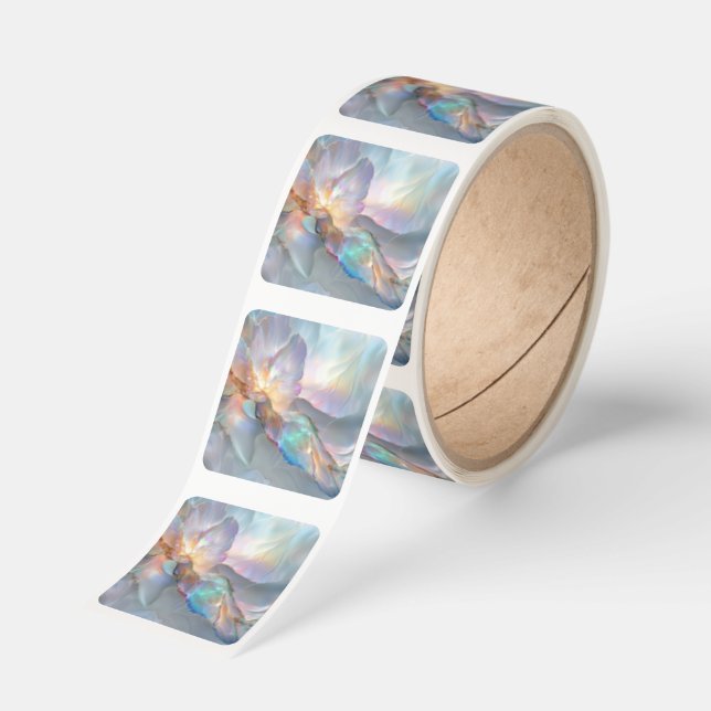Opal Iridescent    Square Sticker (Roll)