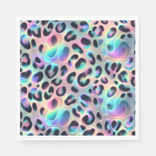 Opal Leopard Print Luxury Napkins