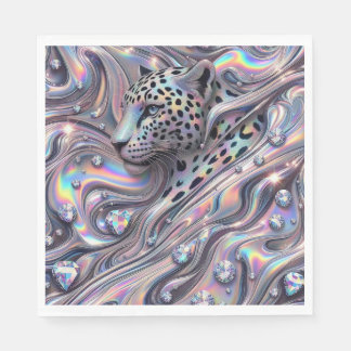 Opal Leopard Print Luxury Napkins