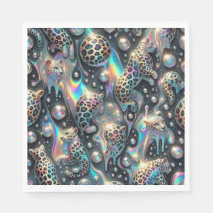 Opal Leopard Print Luxury Napkins