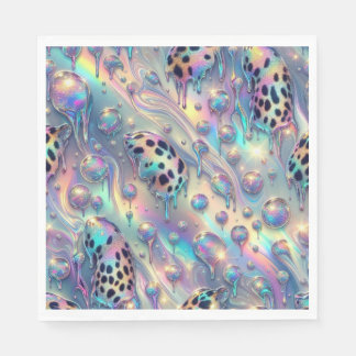 Opal Leopard Print Luxury Napkins
