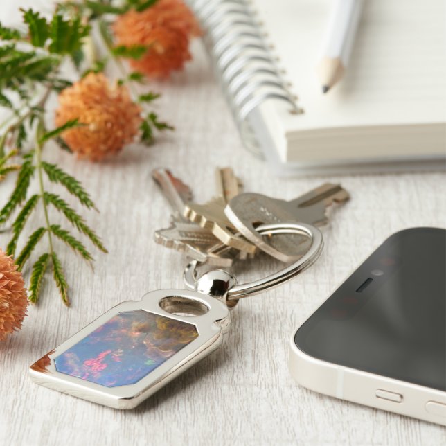#Opal /  Metal Keychain (Side)