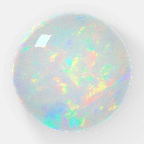 opal mineral paperweight