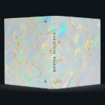opal mineral stone 3 ring binder<br><div class="desc">elegant girly binder</div>
