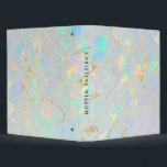 opal mineral stone 3 ring binder<br><div class="desc">elegant girly binder</div>