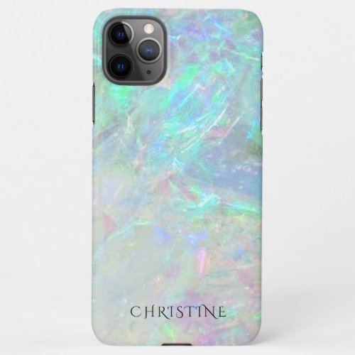 opal mineral stone photo iPhone 11Pro max case