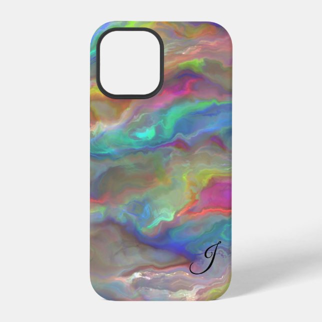 Opal Monogram Iphone Case (Back)