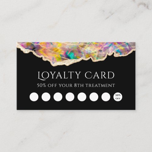 opal on black loyalty card