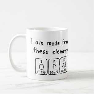 Opal periodic table name mug