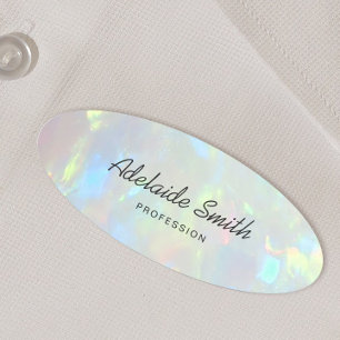 opal photo background name tag