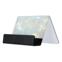 opal photo desk business card holder