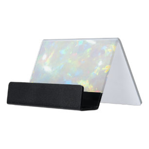 opal photo desk business card holder