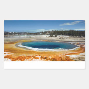 Opal Pool Rectangular Sticker