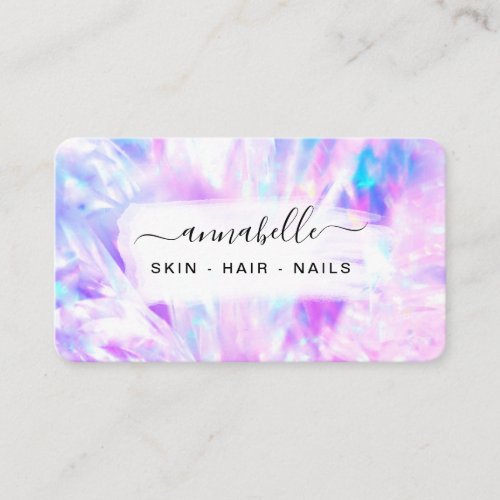  OPAL QR Prism AP26 Crystal Rainbow Ethereal Business Card