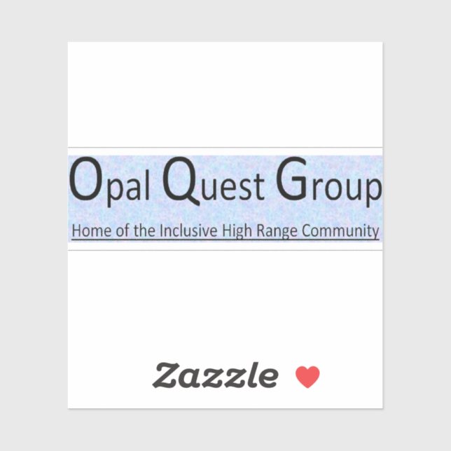 Opal Quest Group Vinyl Sticker (Sheet)