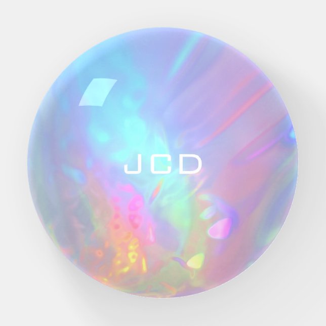 Opal Rock Personalized Paperweight (Front)