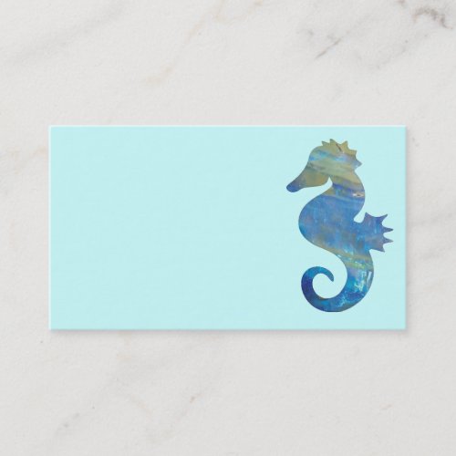 Opal Sea Horse Business Cards