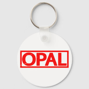Opal Stamp Keychain