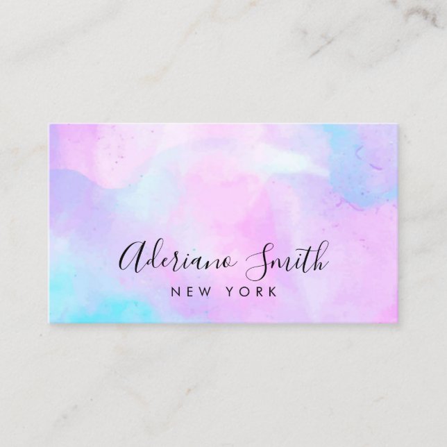 opal stone business card (Front)