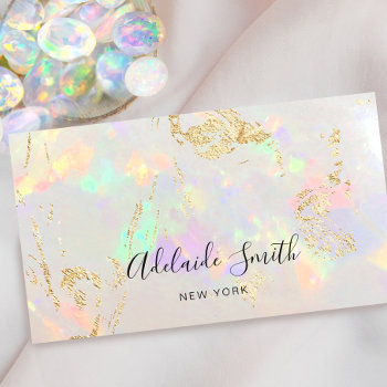 Opal Stone Business Card by holyart at Zazzle