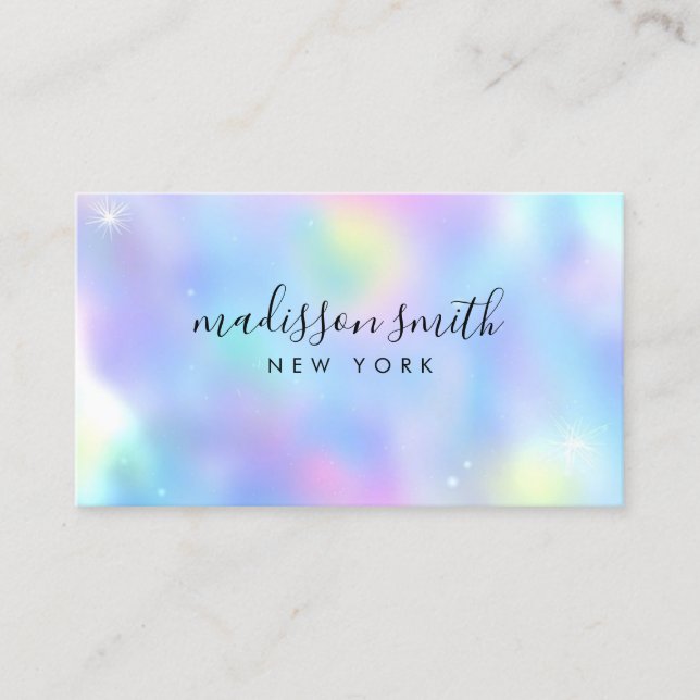 opal stone Business Card (Front)
