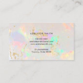 opal stone business card (Back)