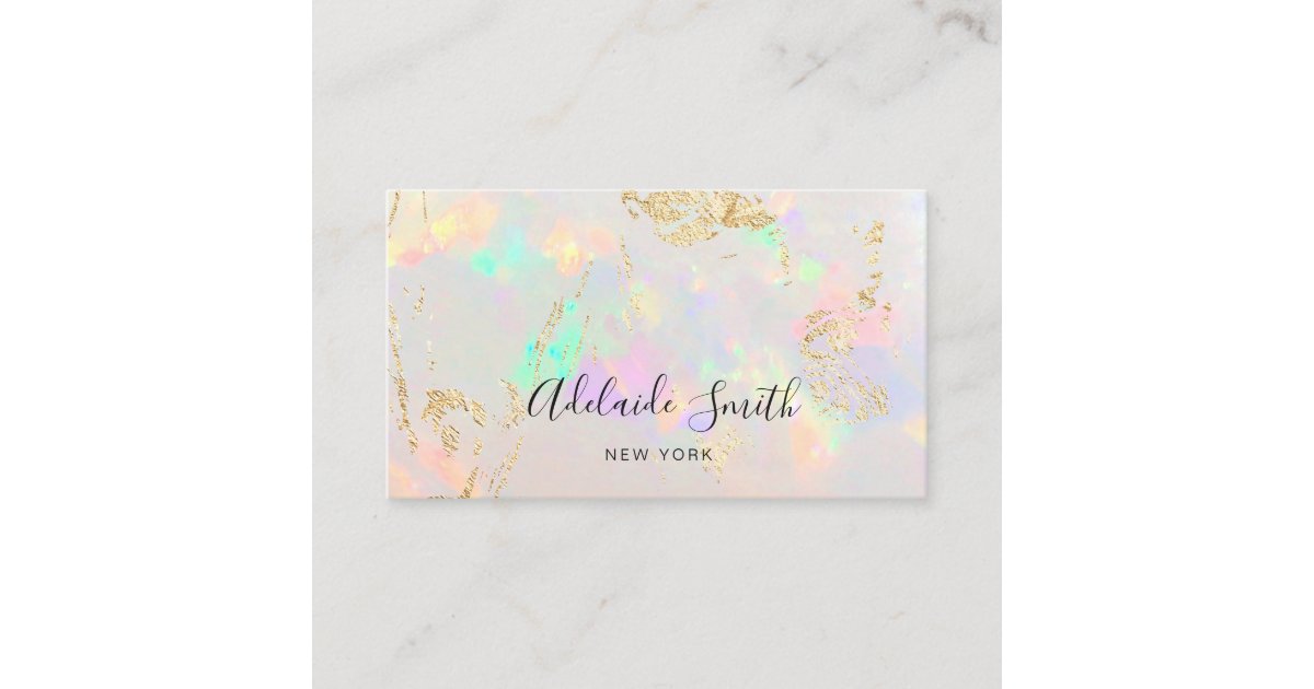 opal stone business card | Zazzle