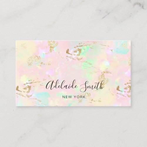 opal stone design business card