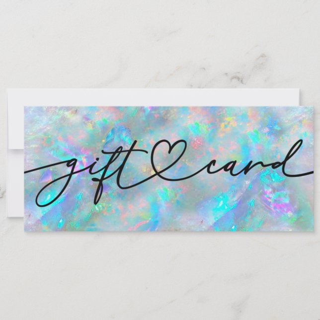  opal stone gift certificate (Front)