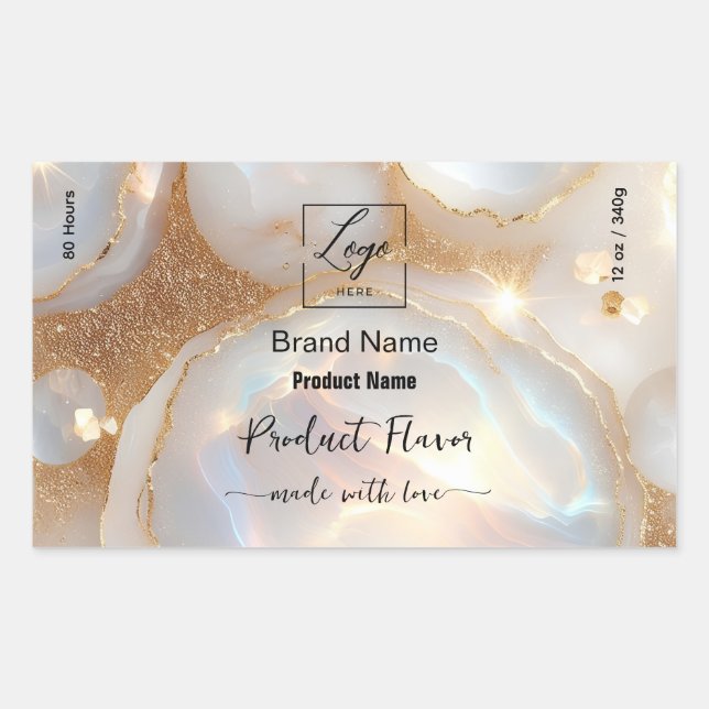 Opal Stone logo Personalized Product Label (Front)
