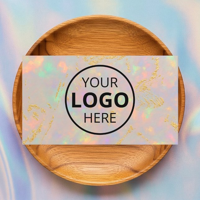 Opal Stone Logo QR Code Business Card (Creator Uploaded)