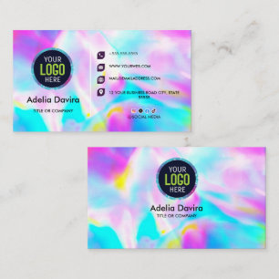Opal Stone Luxury Business Card Design