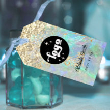opal stone product gift tags