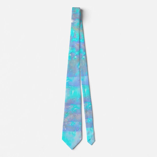 opal stone texture neck tie (Front)