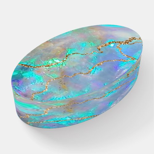 opal stone texture paperweight