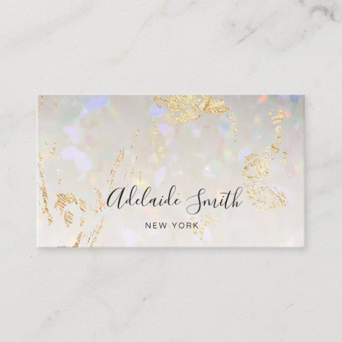 opal texture image business card
