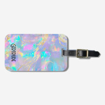 opal texture luggage tag