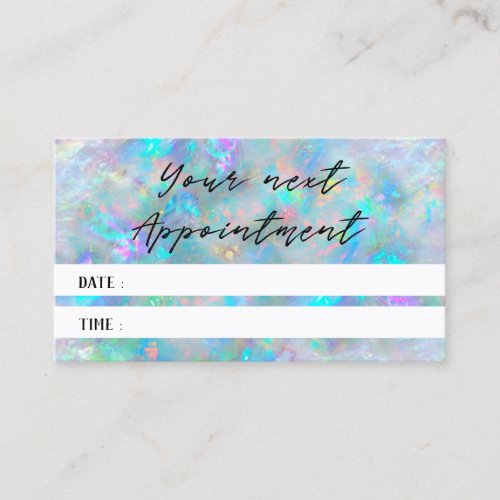 opal texture photo appointment card