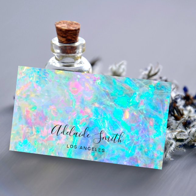 opal texture photo business card (Creator Uploaded)
