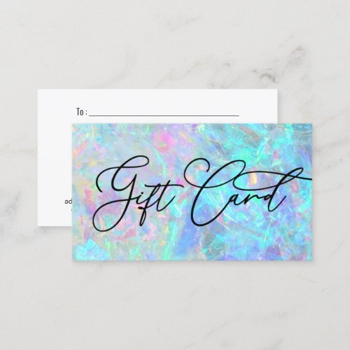 opal texture photo gift card